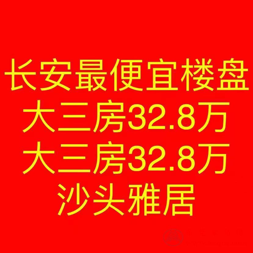 东莞长安沙头小产权房最新最便宜楼盘【沙头雅居】盛大开盘 长安最便宜楼盘 大三房32.8万一套 (图文)